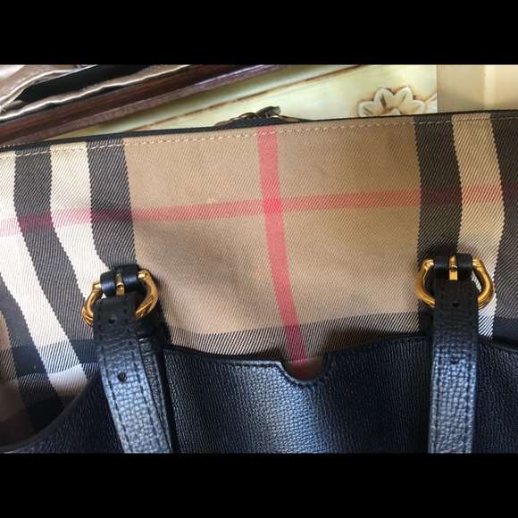 Burberry Mason Check baby bag leather canvas - Picture 6 of 8